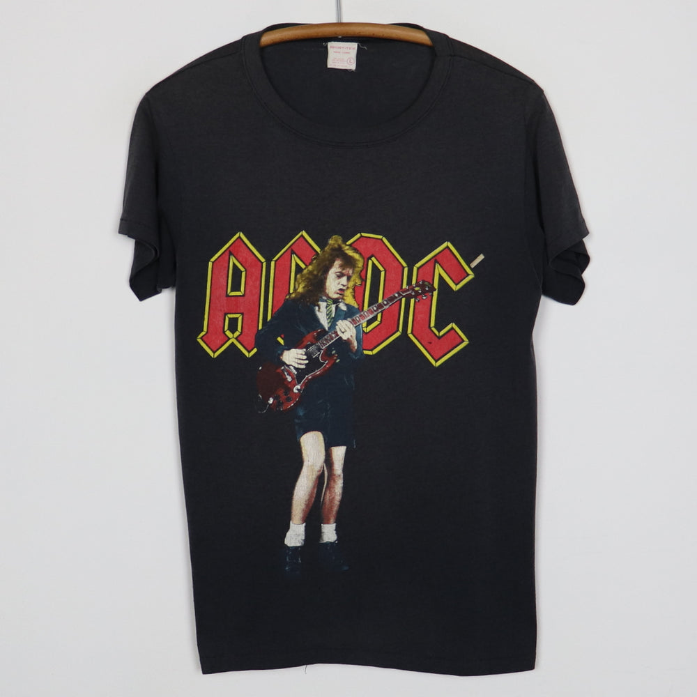 1988 ACDC Angus Young Blow Up Your Video World Tour Shirt