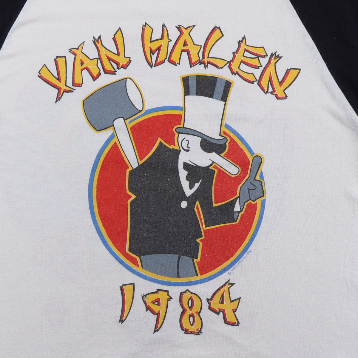 1984 Van Halen Tour Of The World Jersey Shirt