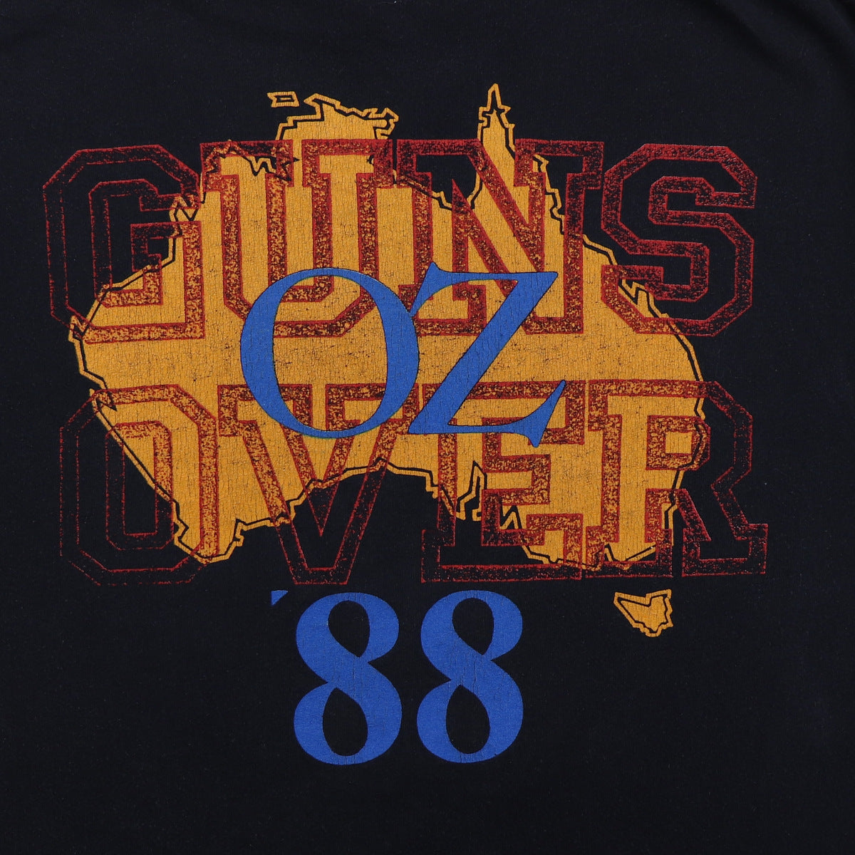 1988 Guns N Roses Appetite For Destruction Australian Tour Shirt