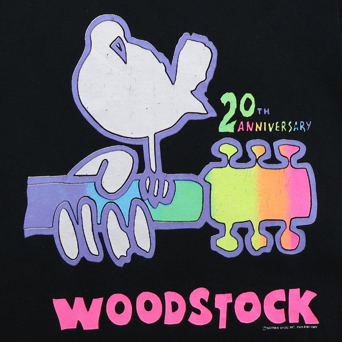 1989 Woodstock 20th Anniversary Shirt