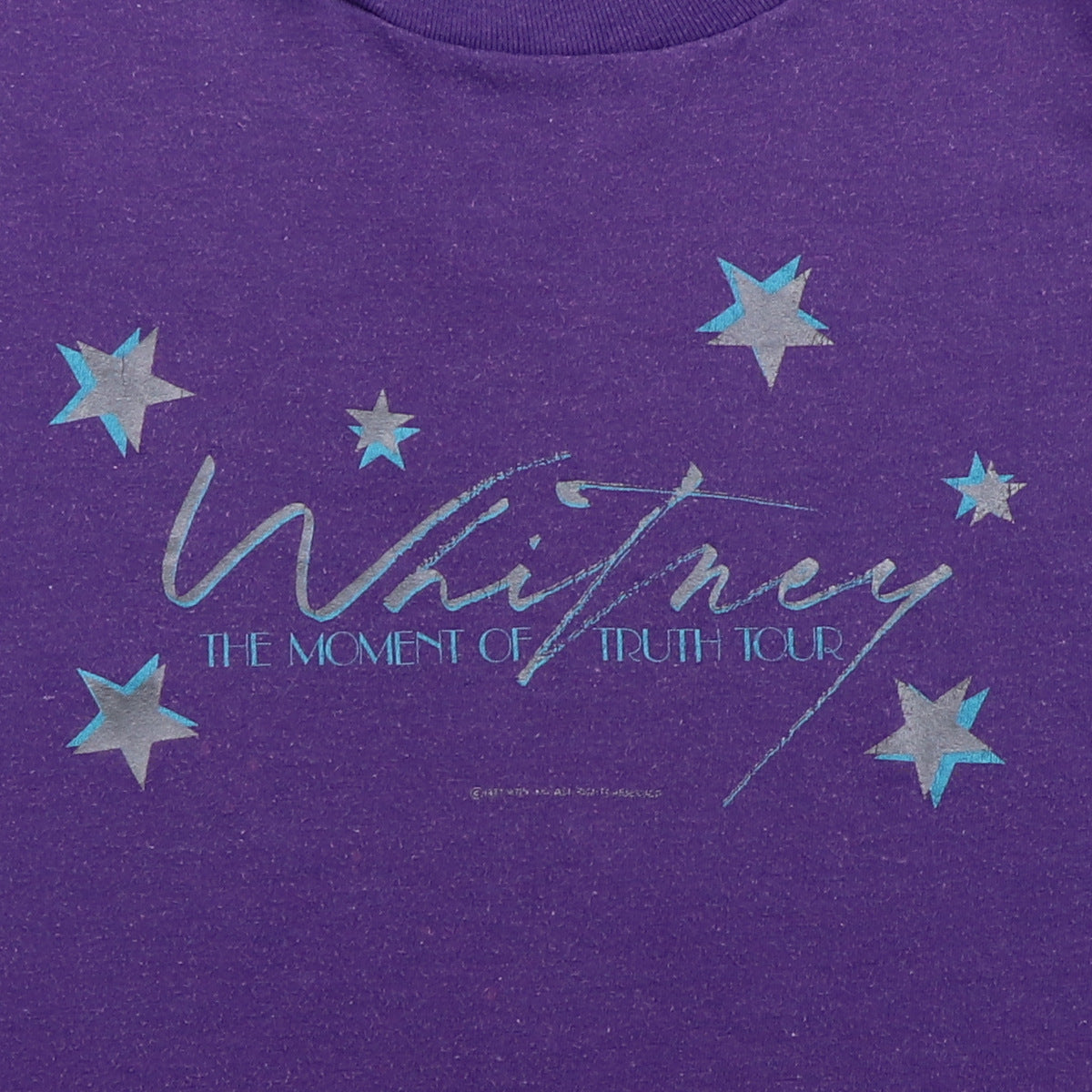 1987 Whitney Houston Moment Of Truth Tour Shirt