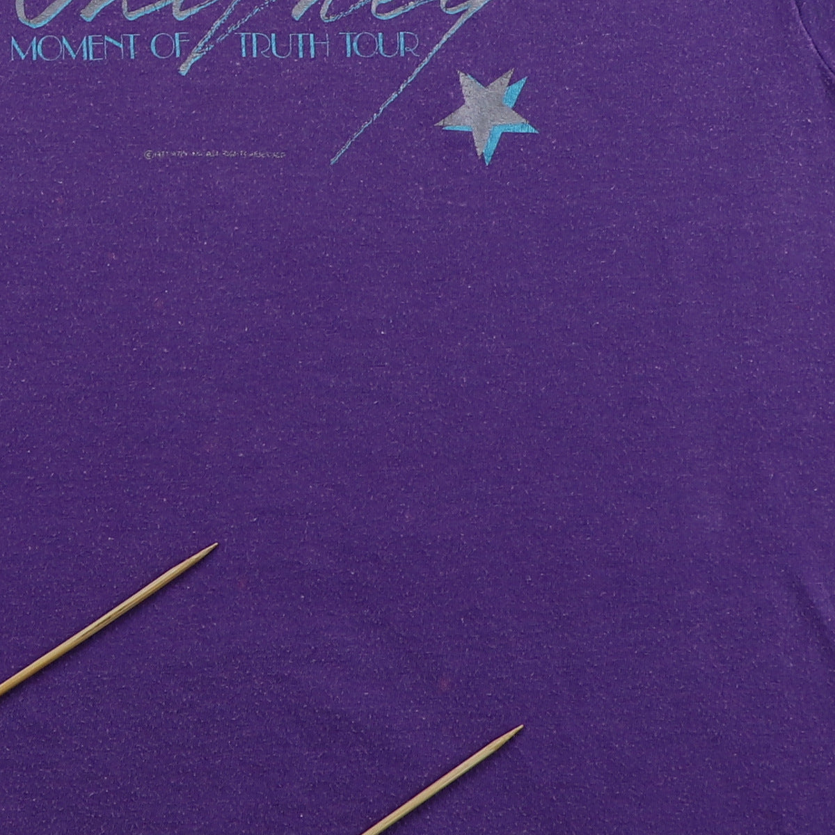 1987 Whitney Houston Moment Of Truth Tour Shirt