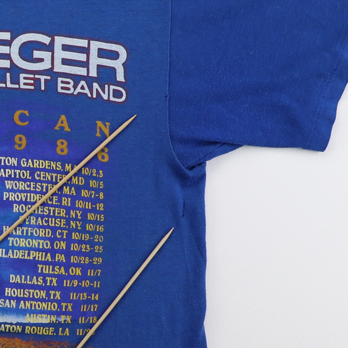 1986 Bob Seger & The Silver Bullet Band American Storm Tour Shirt