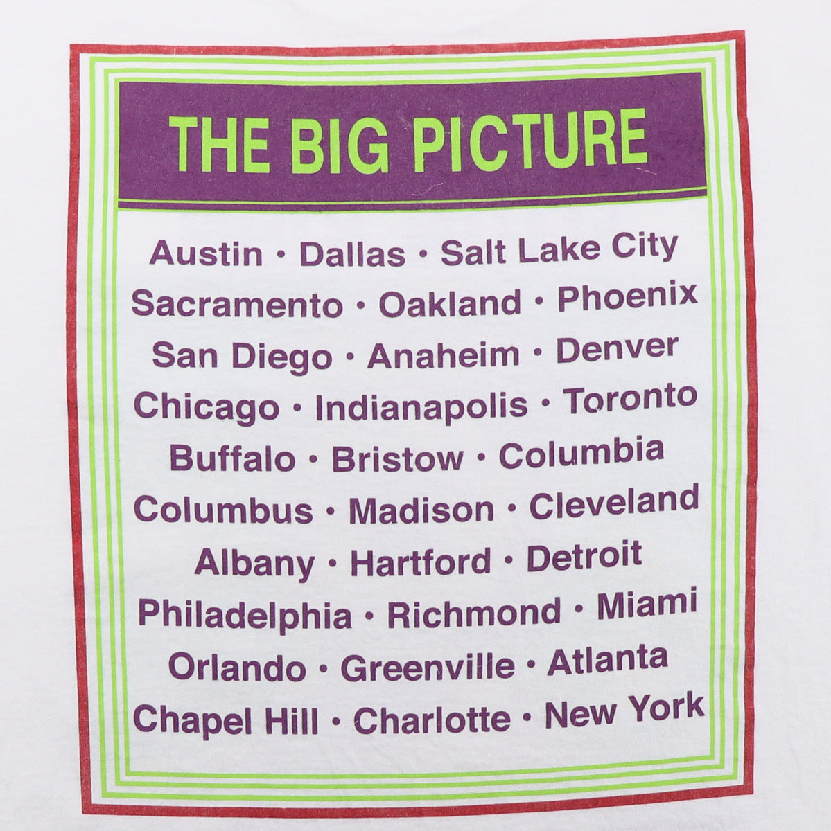 1997 Elton John The Big Picture Tour Shirt