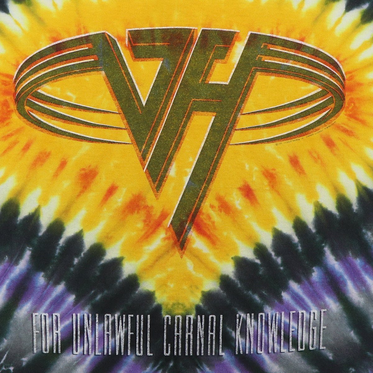 1991 Van Halen For Unlawful Carnal Knowledge Tie Dye Shirt