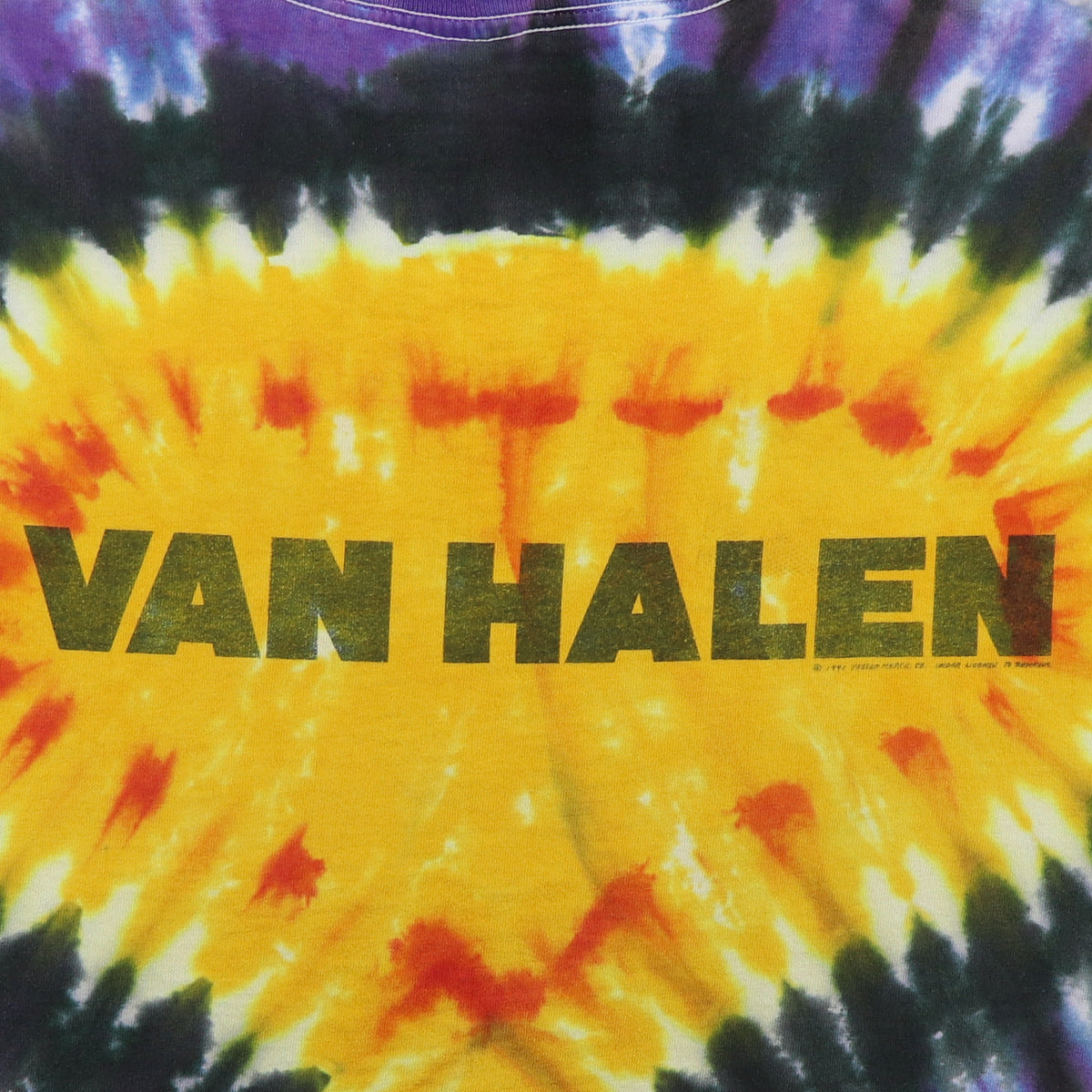 1991 Van Halen For Unlawful Carnal Knowledge Tie Dye Shirt