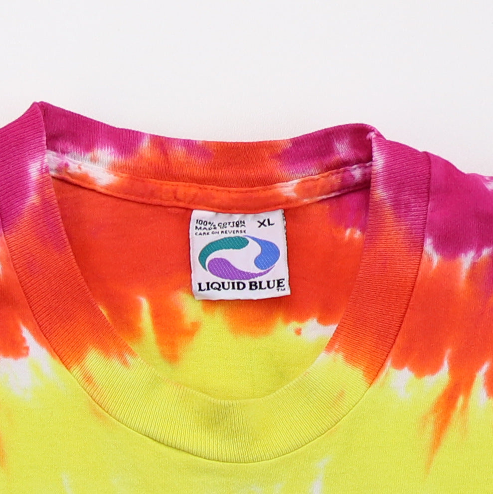 1992 Grateful Dead Space Your Face Liquid Blue Tie Dye Shirt
