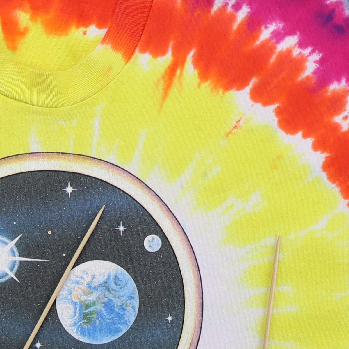 1992 Grateful Dead Space Your Face Liquid Blue Tie Dye Shirt