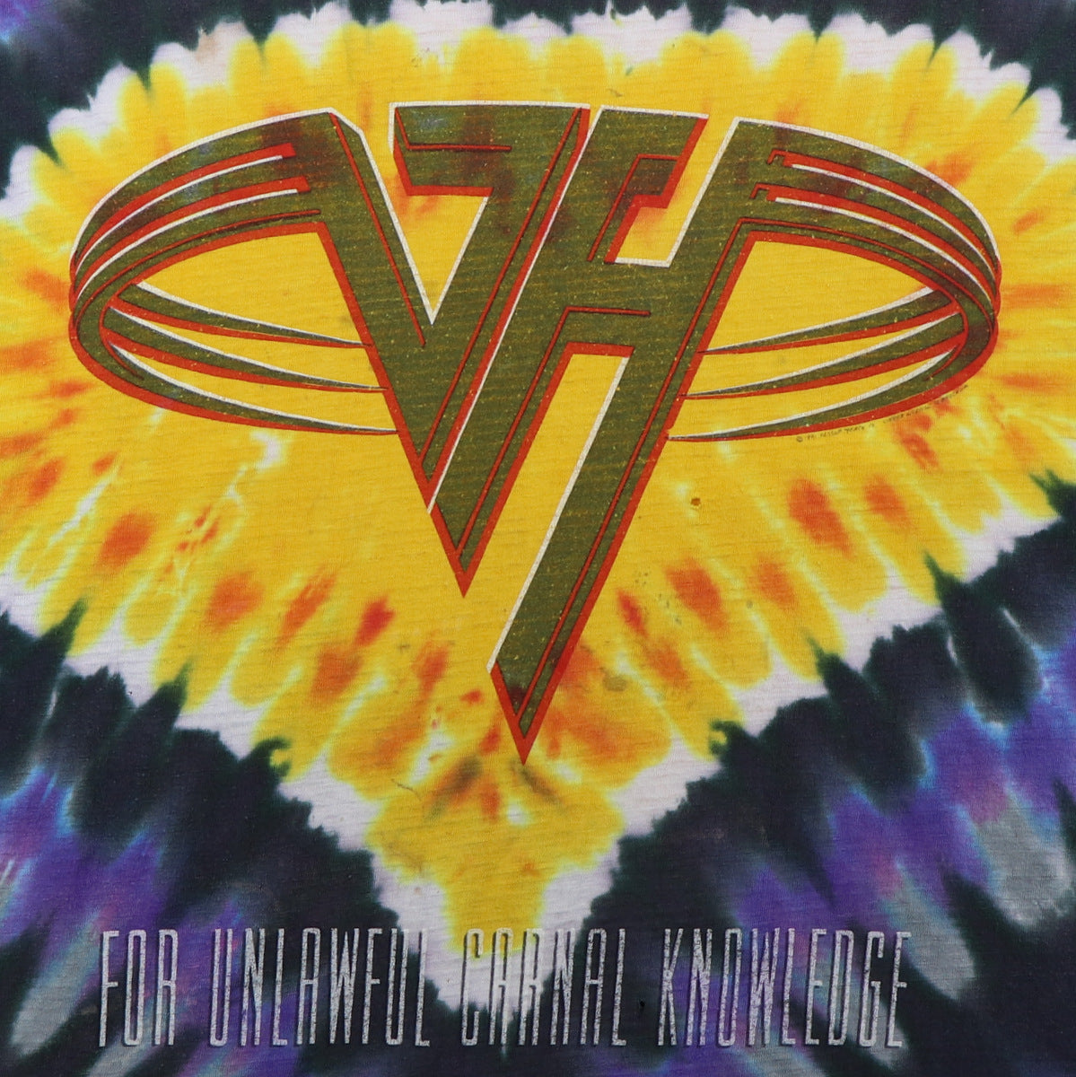 1991 Van Halen For Unlawful Carnal Knowledge Tie Dye Shirt