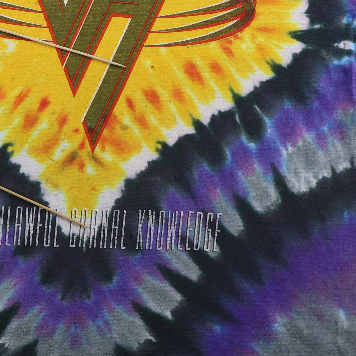 1991 Van Halen For Unlawful Carnal Knowledge Tie Dye Shirt