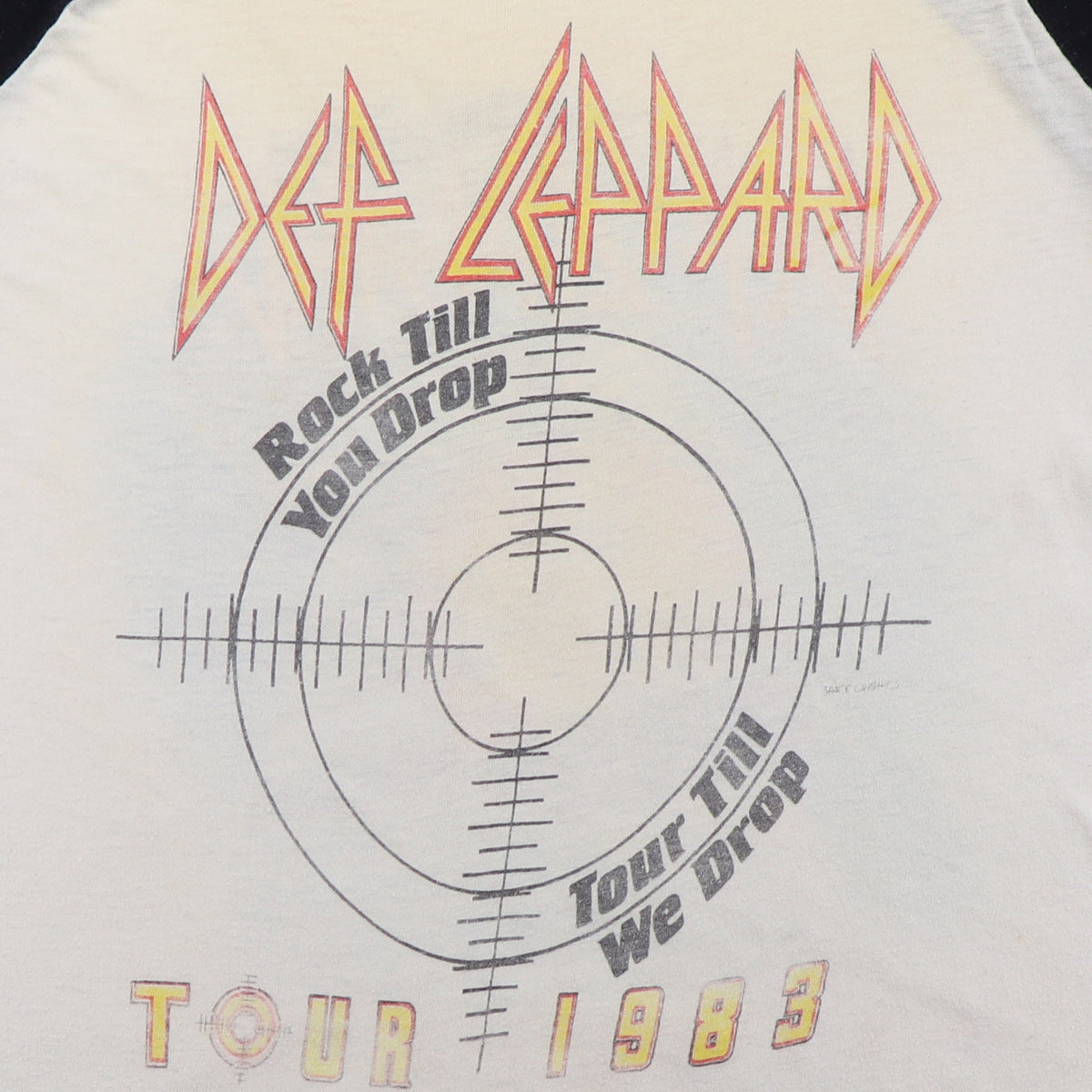 1983 Def Leppard Pyromania Tour Jersey Shirt