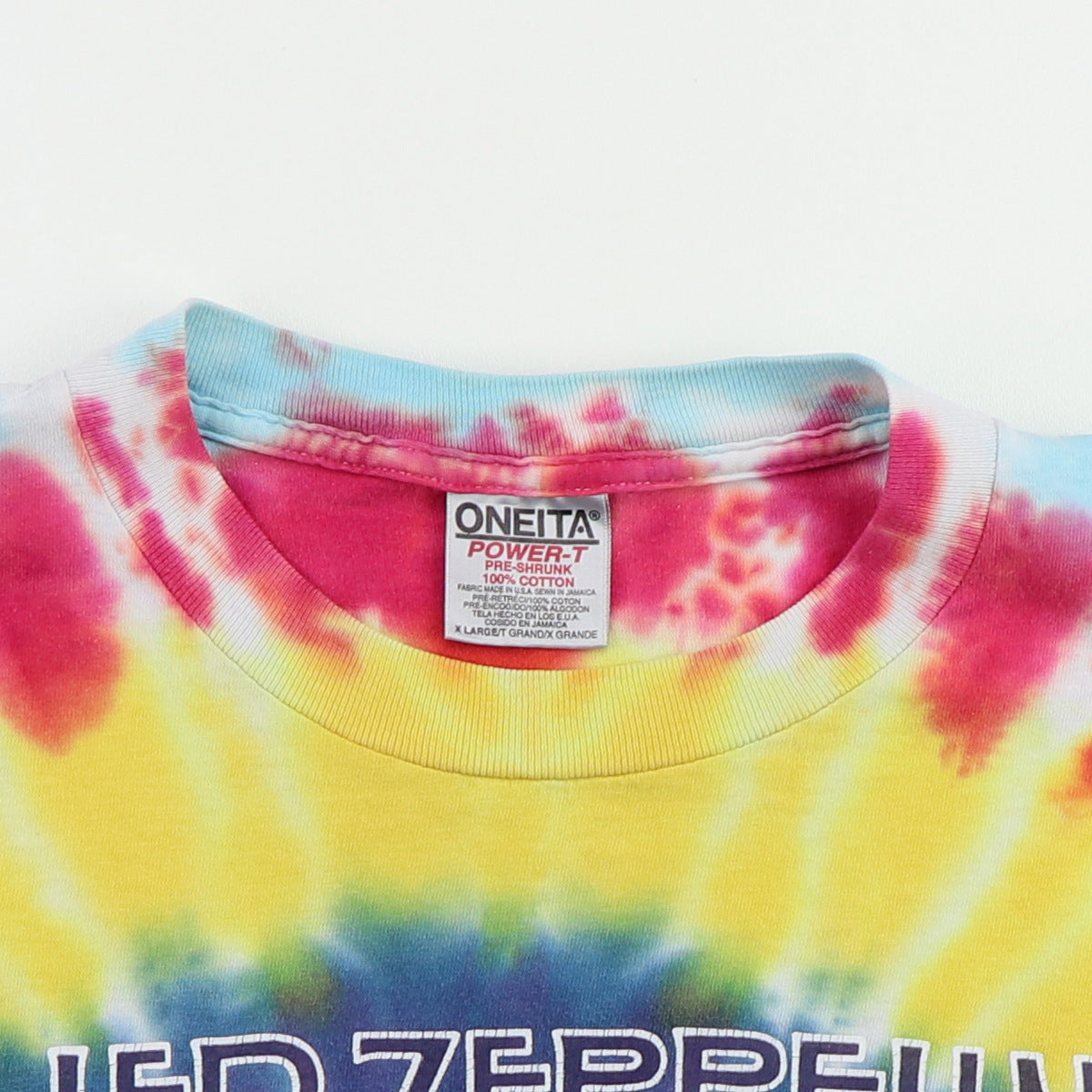 1990s Led Zeppelin Swan Song Tie Dye Shirt