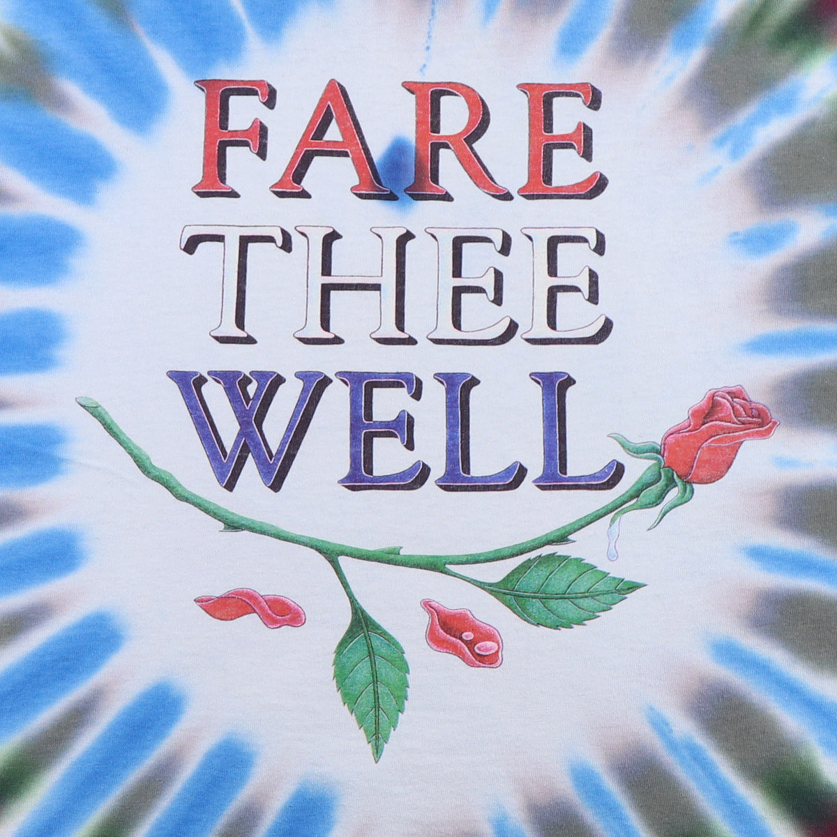 1995 Grateful Dead Fare Thee Well Tie Dye Shirt