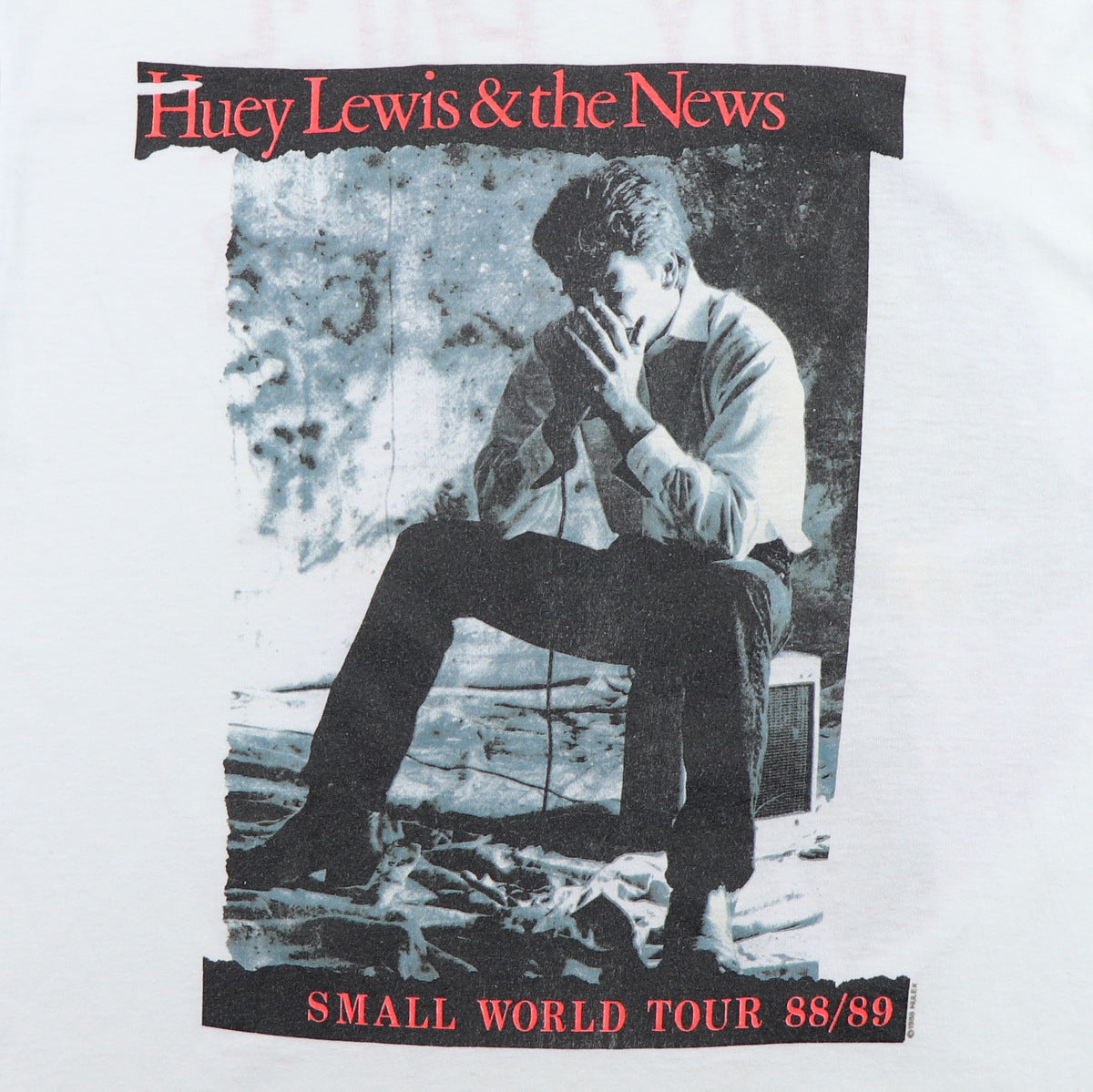 1988 Huey Lewis Jimmy Page Tour Shirt