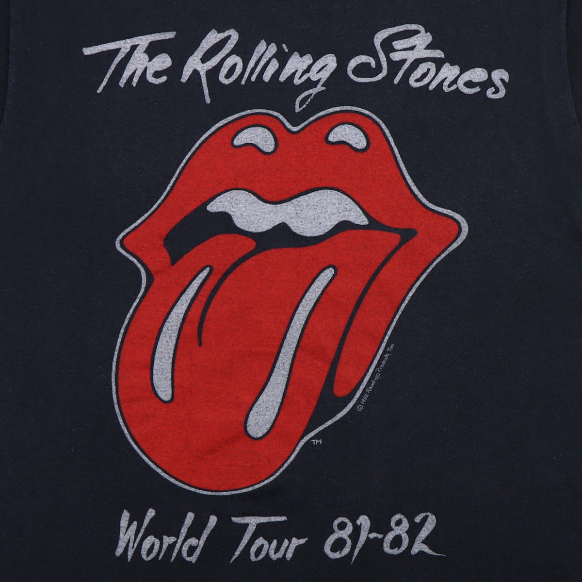 1982 Rolling Stones World Tour Shirt