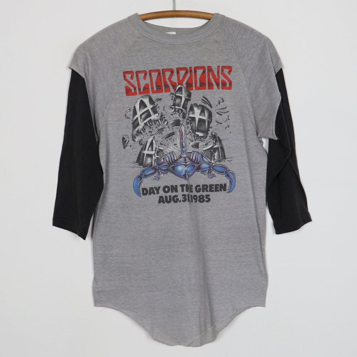1985 Scorpions Day On The Green Summer Sting Tour Jersey Shirt