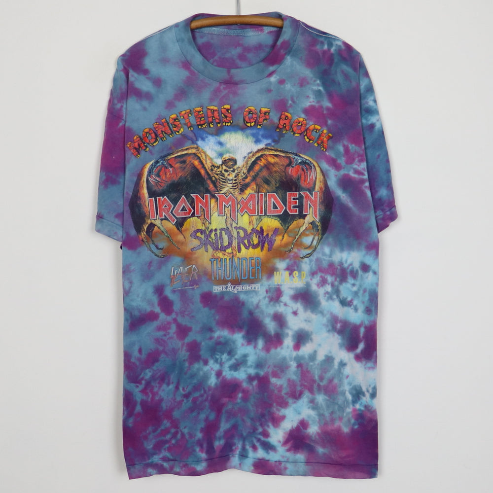 1997 Iron Maiden Monsters Of Rock Tie Dye Concert Shirt