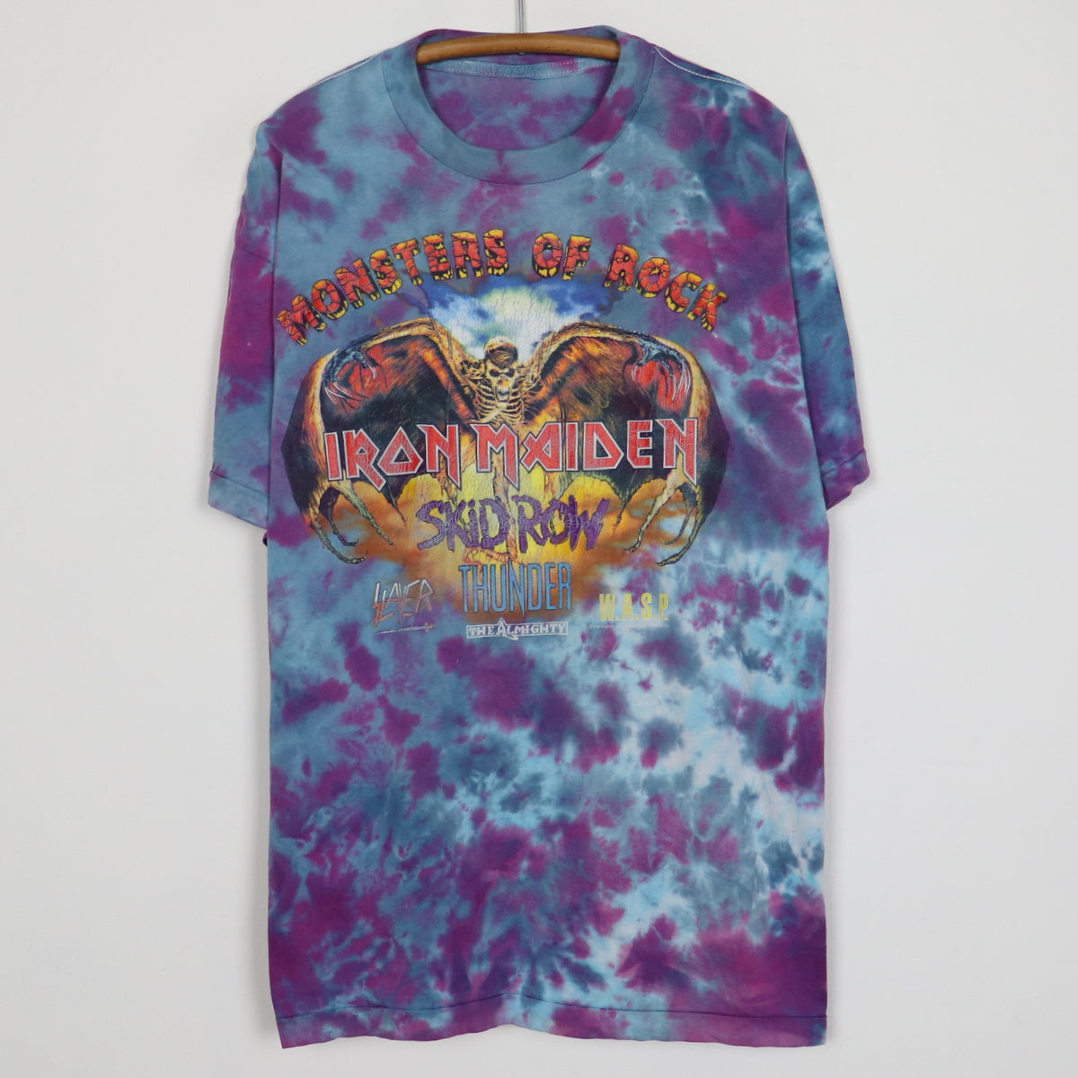 1997 Iron Maiden Monsters Of Rock Tie Dye Concert Shirt