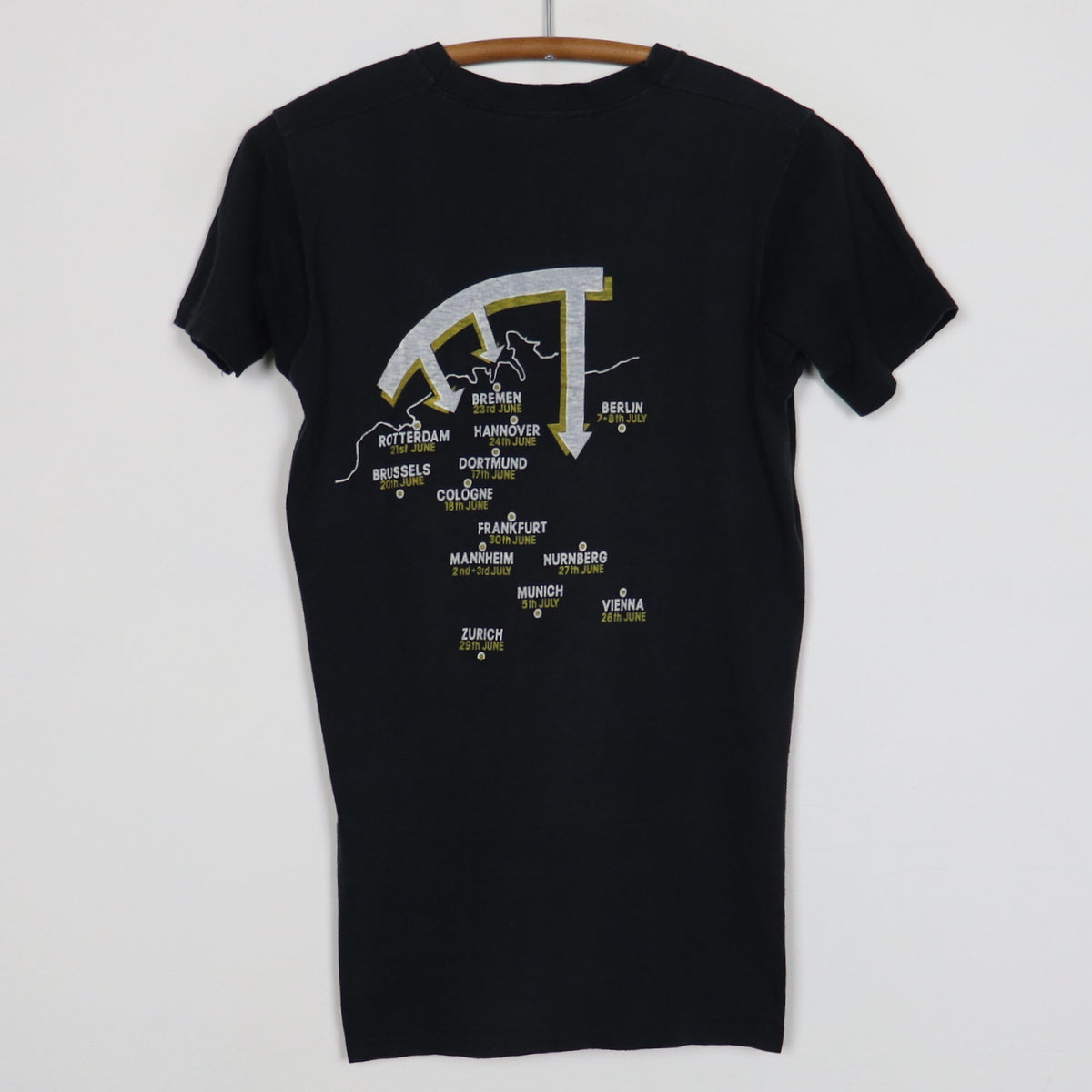 1980 Led Zeppelin Over Europe Tour Shirt