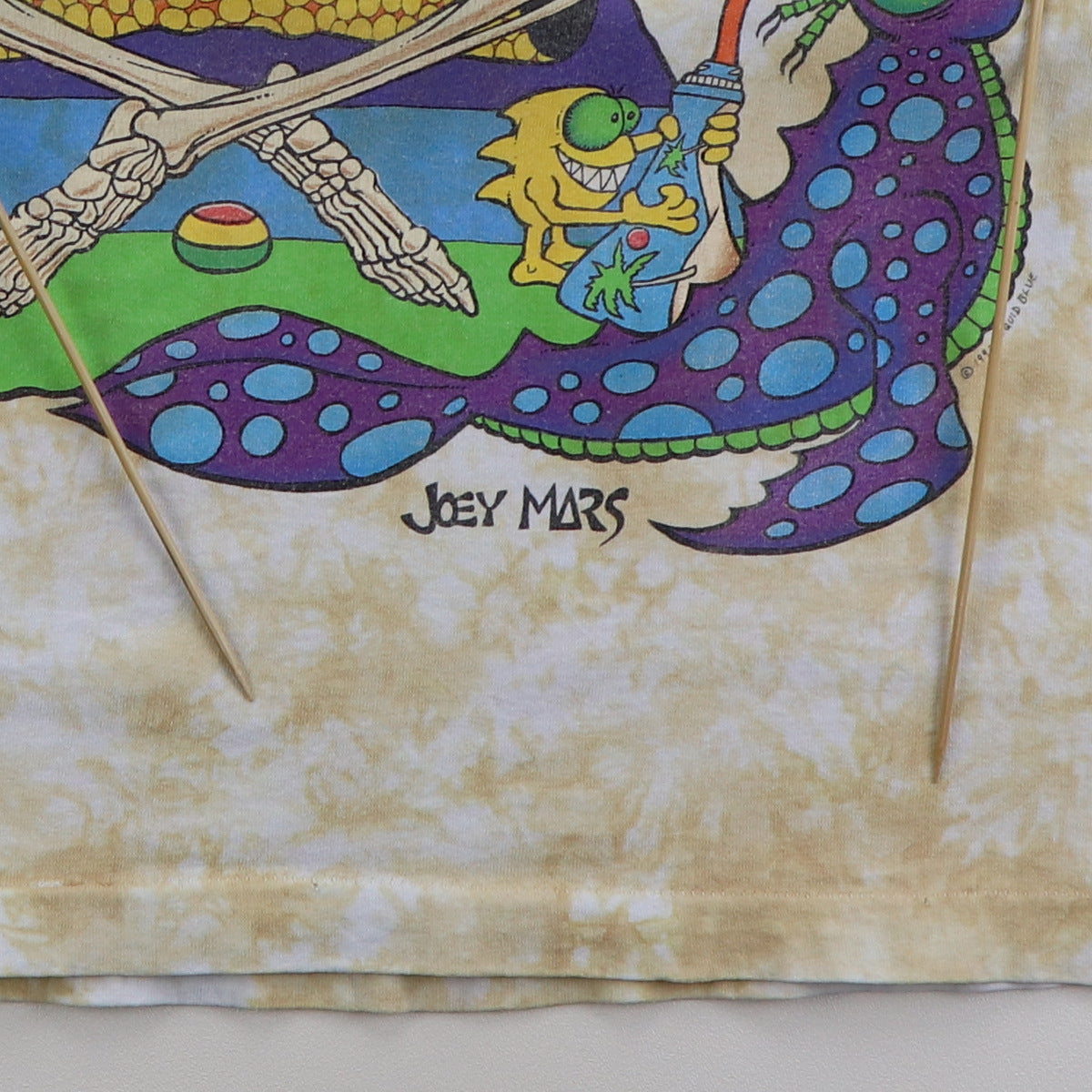 1993 Joey Mars All Over Print Liquid Blue Tie Dye Shirt
