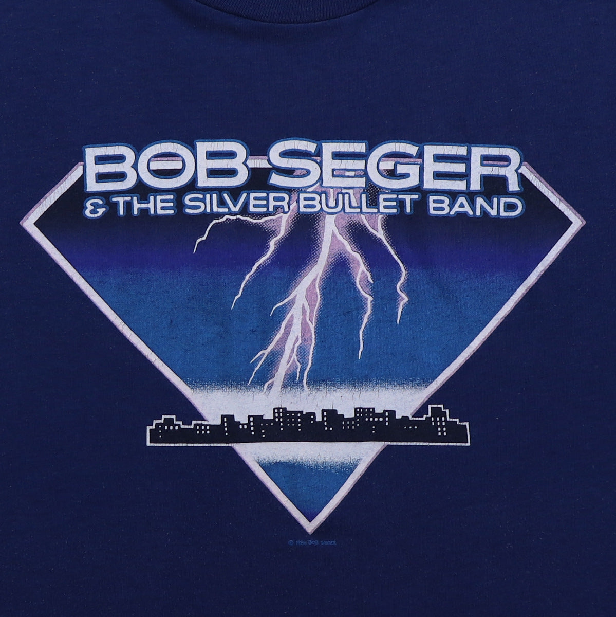 1986 Bob Seger & The Silver Bullet Band Rock N Roll Never Forgets Shirt
