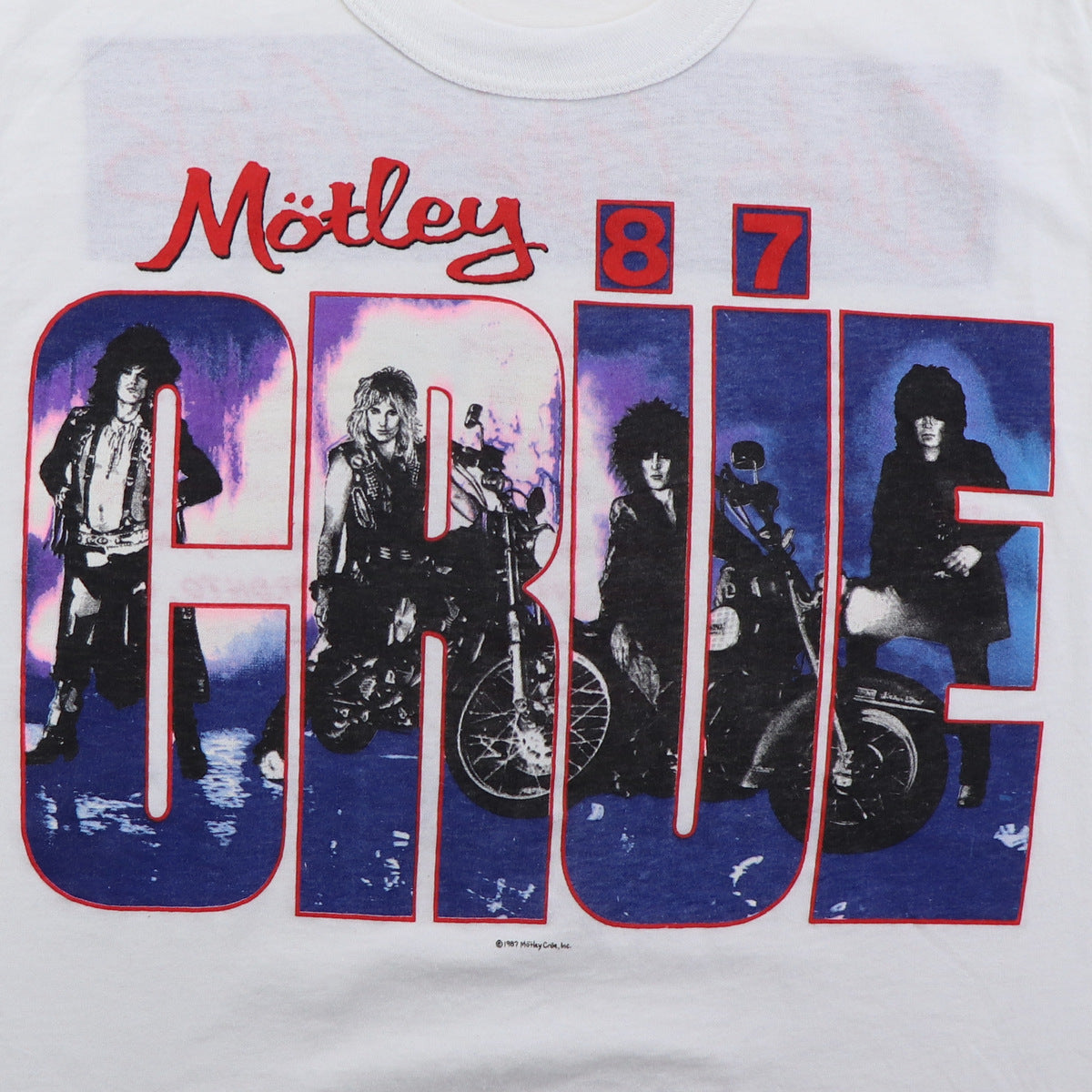 1987 Motley Crue Girls Girls Girls World Tour Shirt