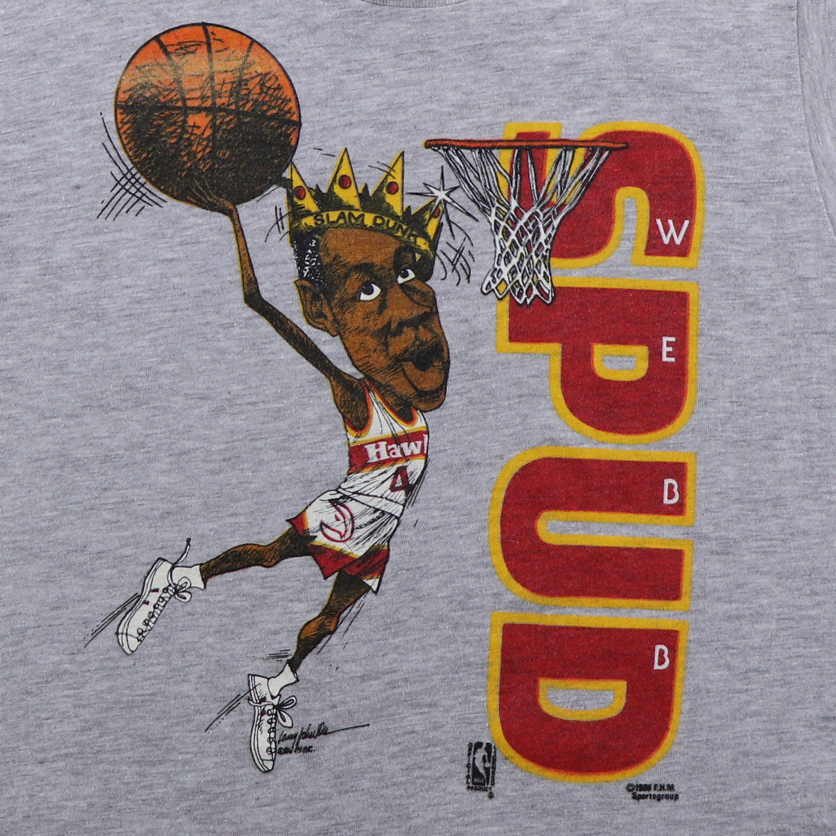 1986 Spud Webb Slam Dunk Champion Shirt
