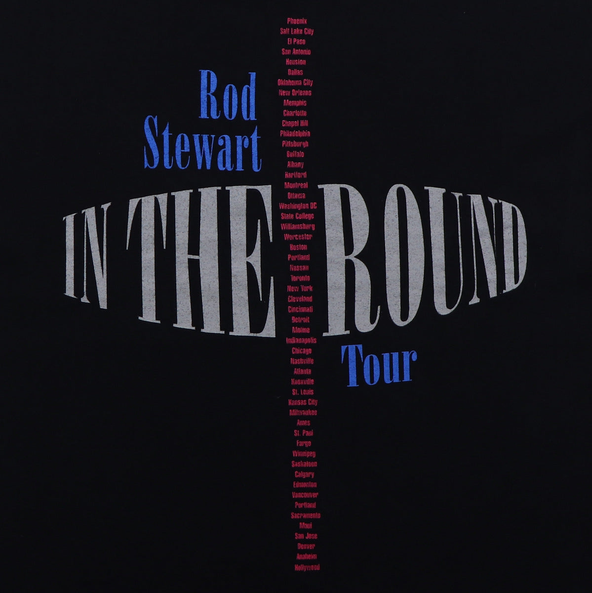 1996 Rod Stewart In The Round Tour Shirt