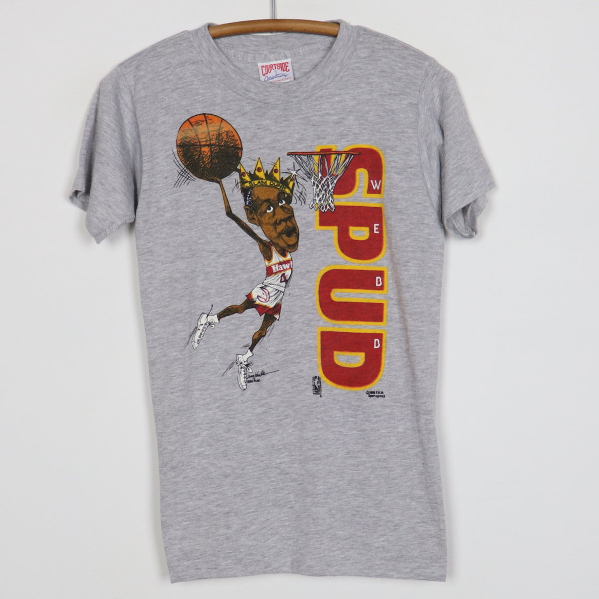 1986 Spud Webb Slam Dunk Champion Shirt