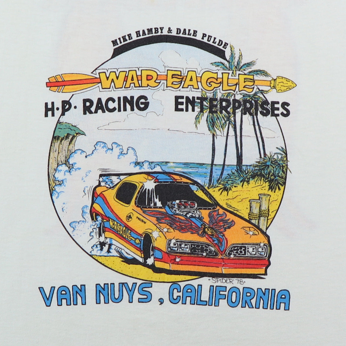 1978 War Eagle Racing Enterprises Van Nuys California Shirt