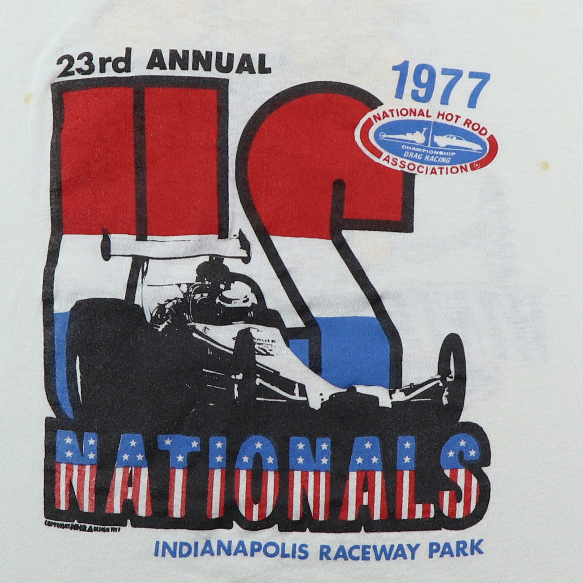 1977 23rd Annual US Nationals Indianapolis Raceway Park Shirt