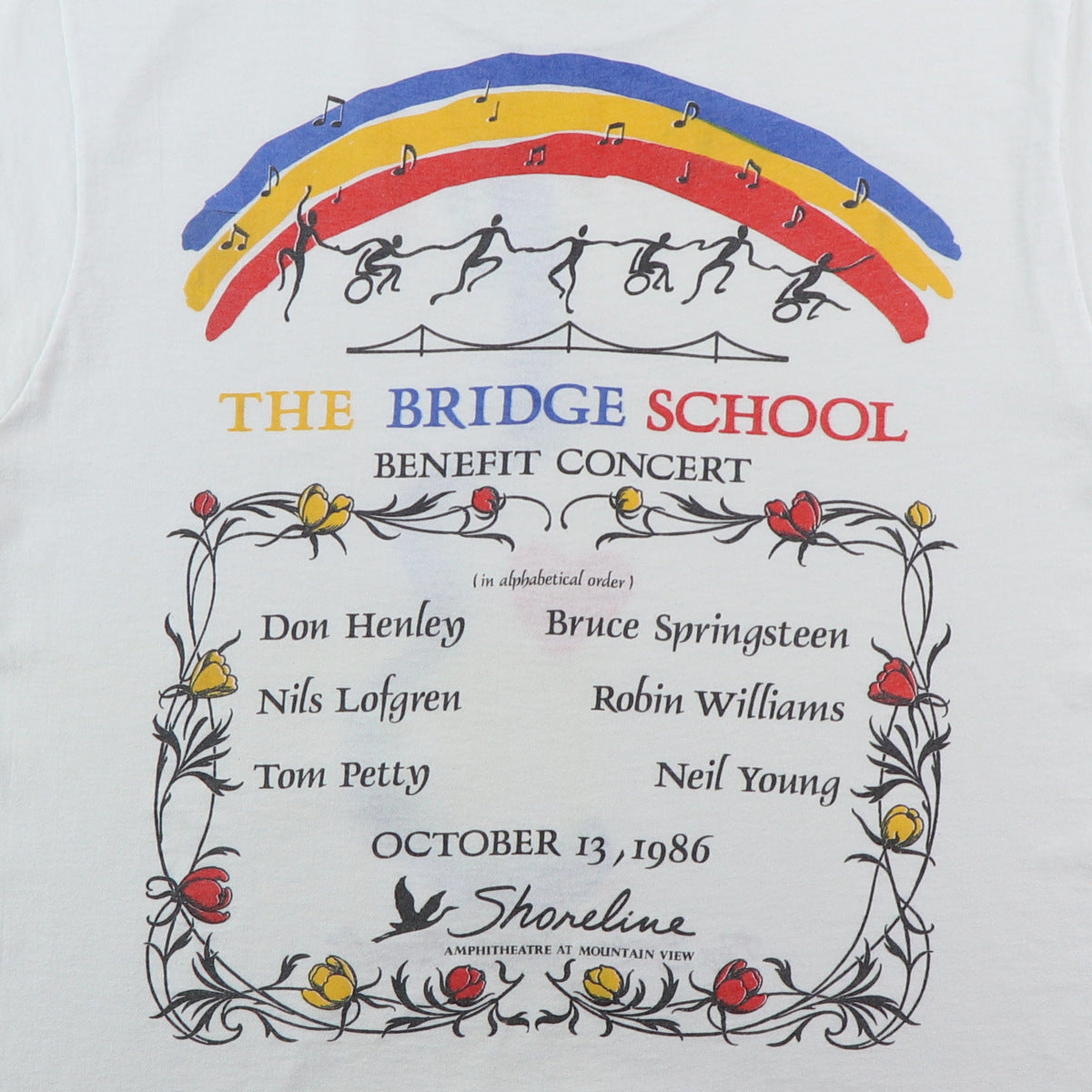 1986 Bridge School Benefit Concert Shirt
