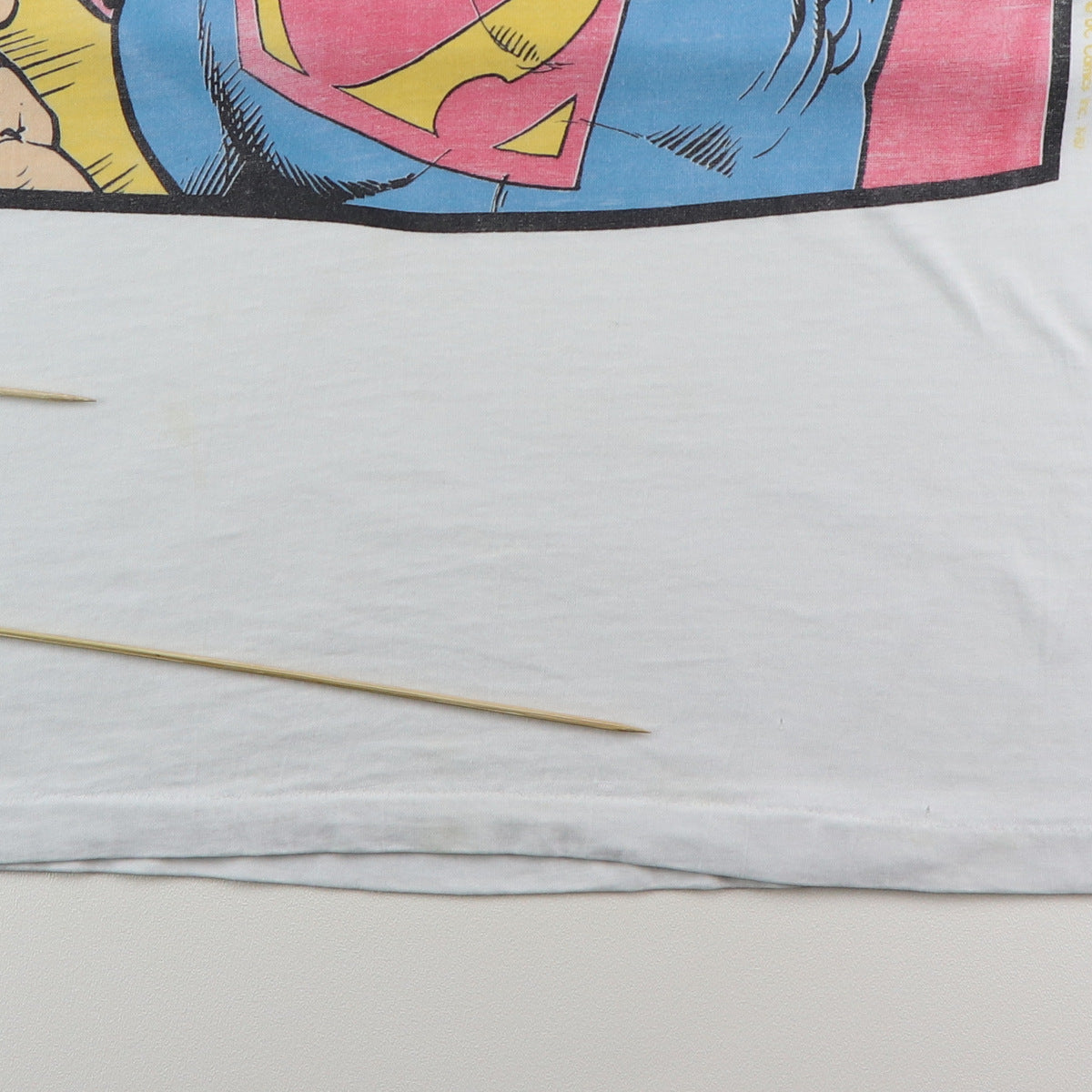 1980s Superman Go Ahead Evil Doers Make My Day DC Comics Shirt