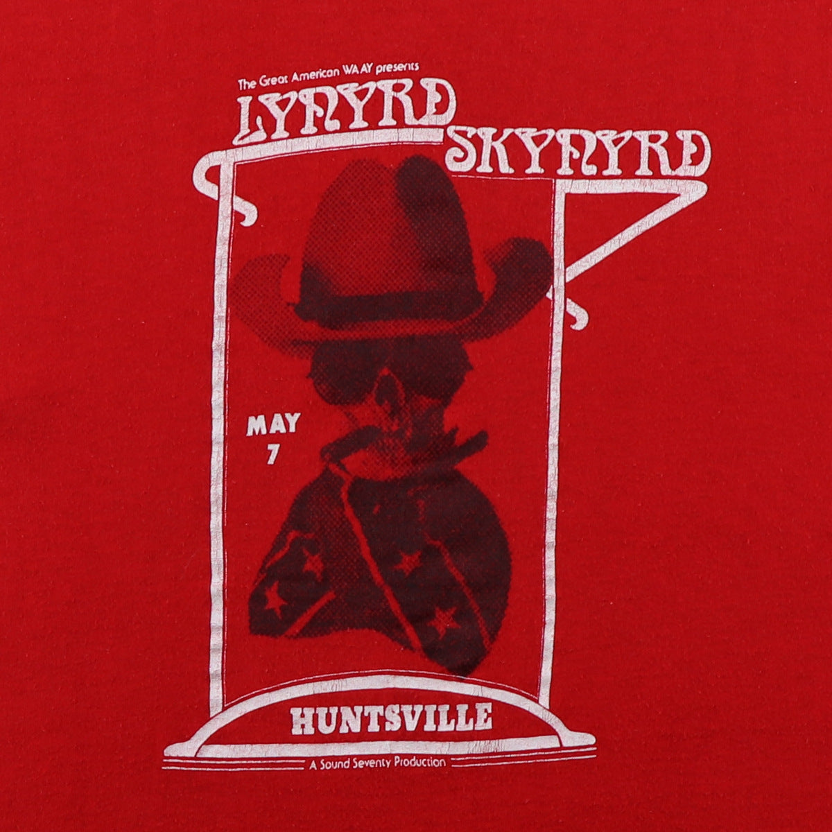 1976 Lynyrd Skynyrd Sound Seventy Productions Concert Shirt
