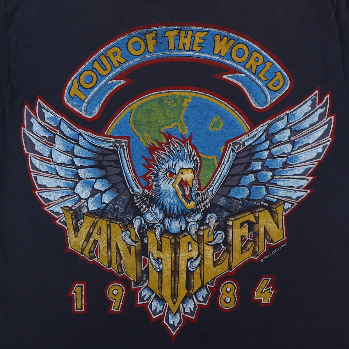 1984 Van Halen Tour Of The World Shirt