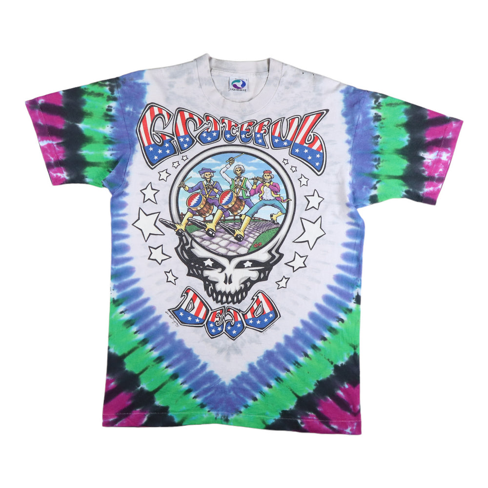 1993 Grateful Dead Revolutionary Dead Liquid Blue Tie Dye Shirt