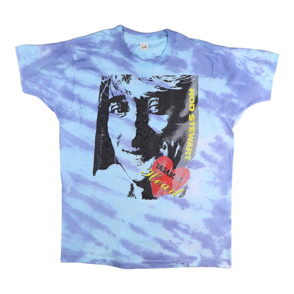 1991 Rod Stewart Vagabond Heart Tour Tie Dye Shirt