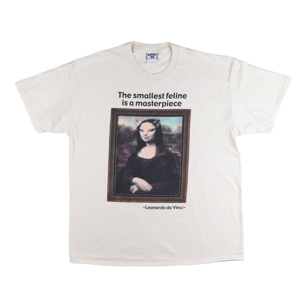 1990s Mona Lisa Cat Masterpiece Shirt | Authentic Vintage Tee