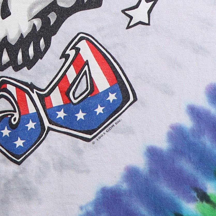 1993 Grateful Dead Revolutionary Dead Liquid Blue Tie Dye Shirt
