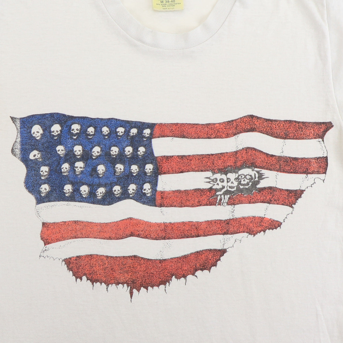1980s American Flag Skulls Shirt