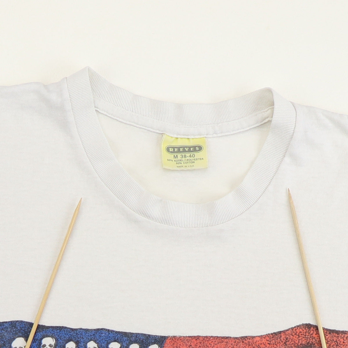 1980s American Flag Skulls Shirt