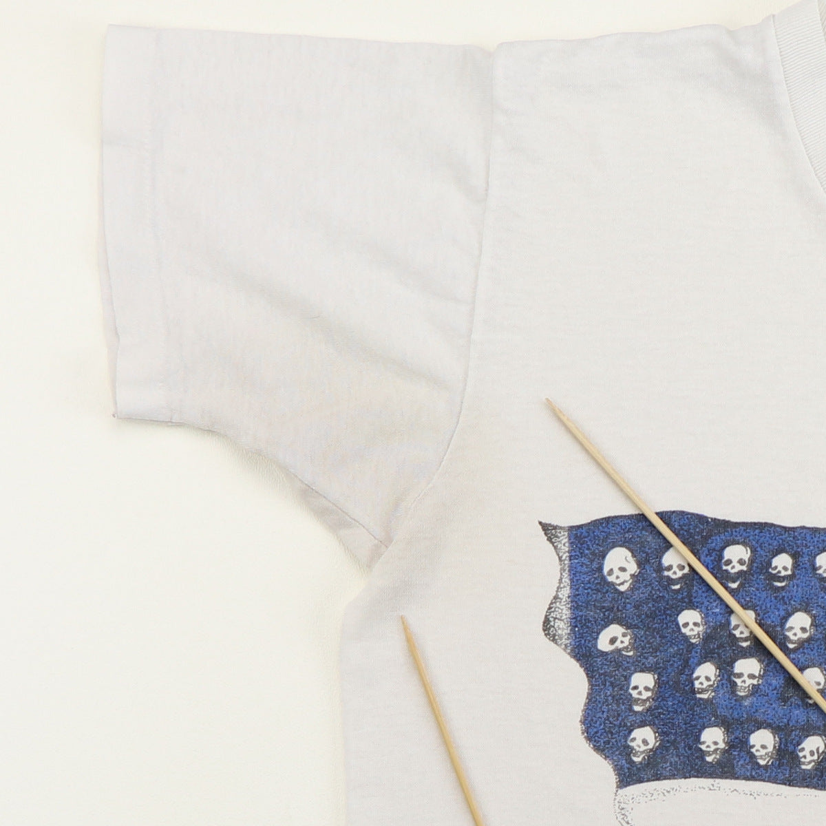 1980s American Flag Skulls Shirt