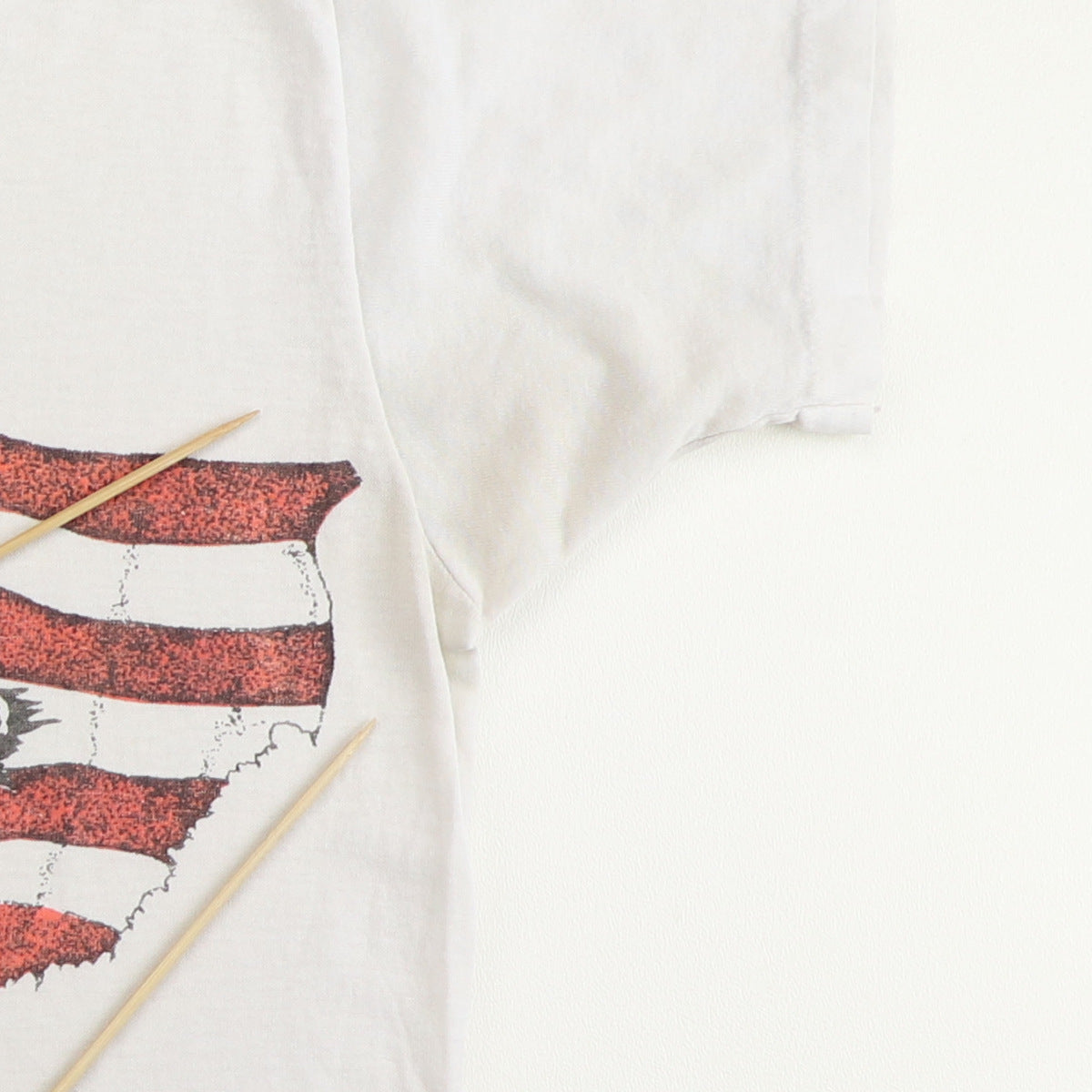 1980s American Flag Skulls Shirt