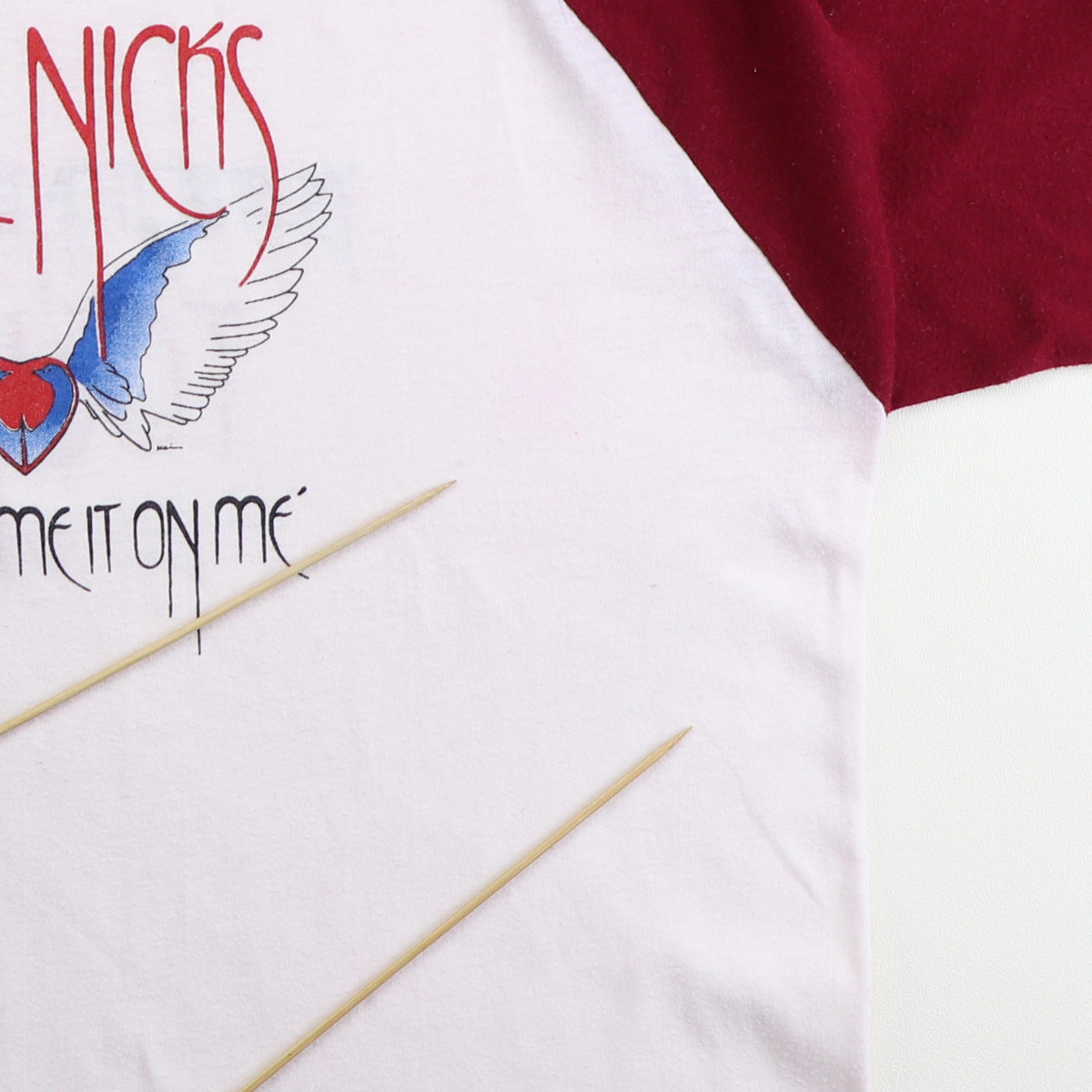 1983 Stevie Nicks Don't Blame It On Me Crew Hooded Jersey Shirt