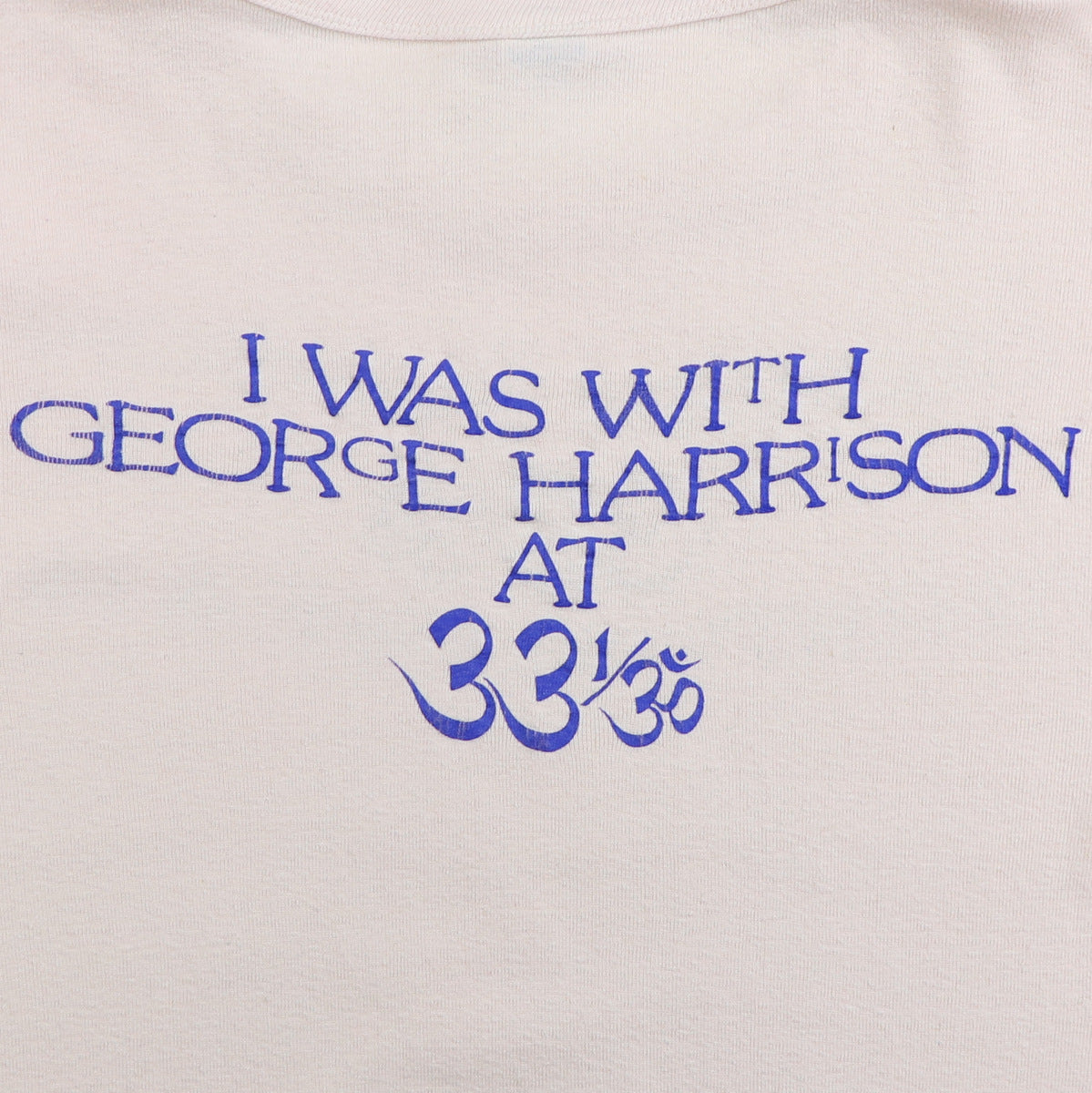1976 George Harrison I Was There 33 1/3 Concert Jersey Shirt