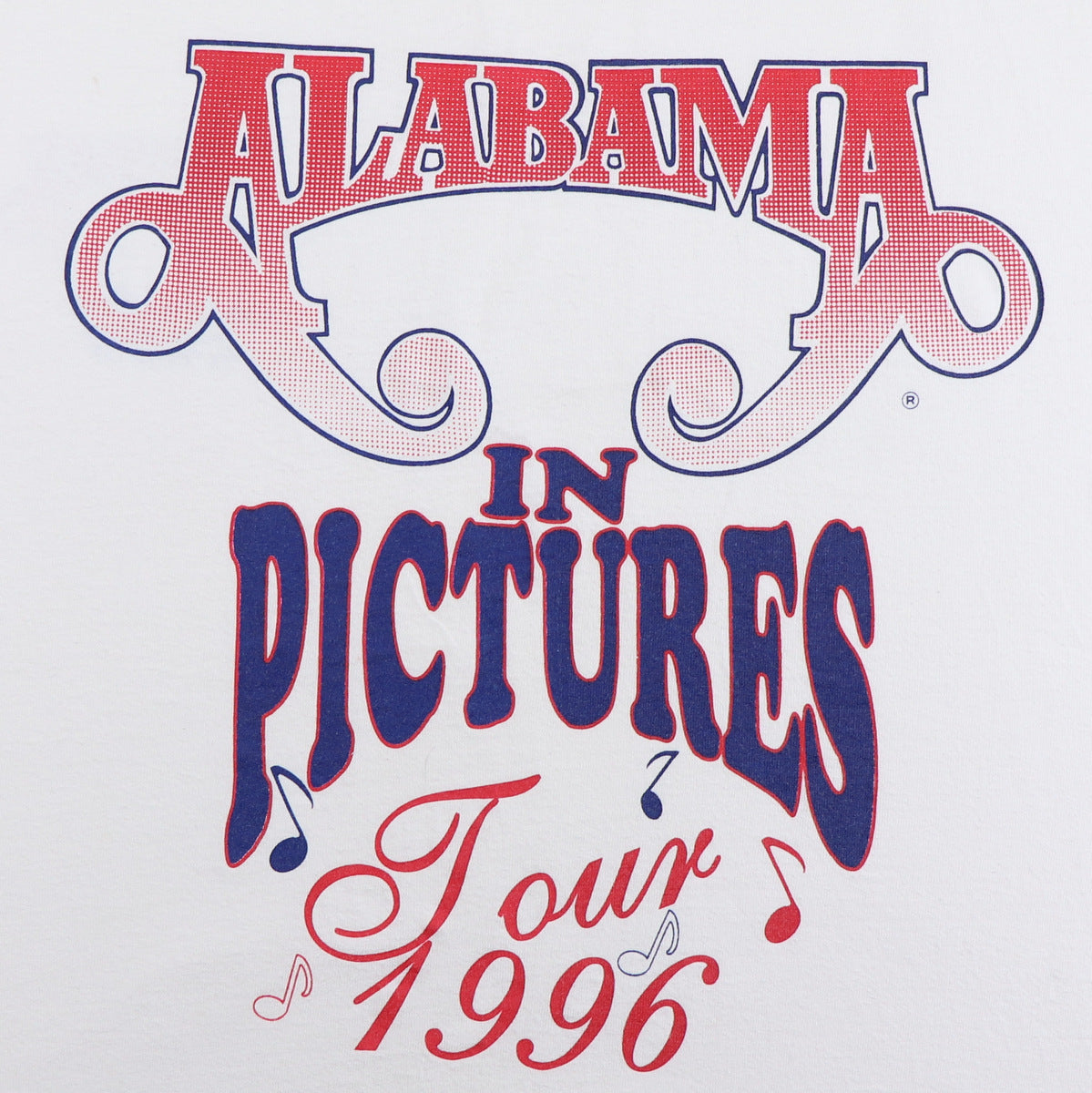 1996 Alabama In Pictures Tour Local Crew Shirt