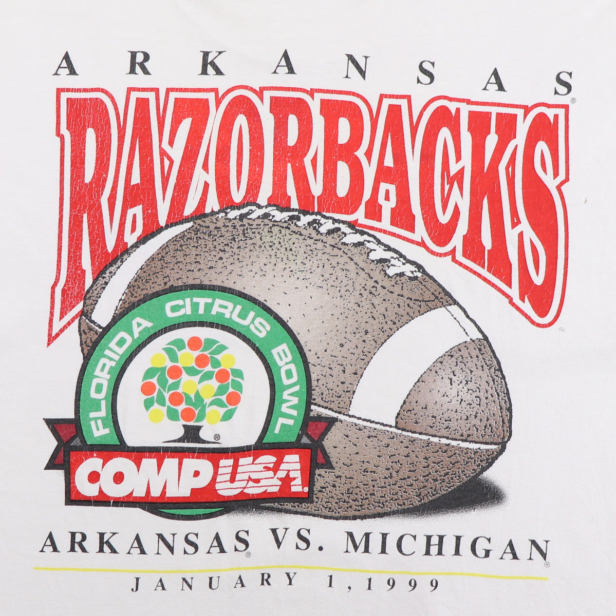 1999 Florida Citrus Bowl Arkansas Razorbacks Shirt
