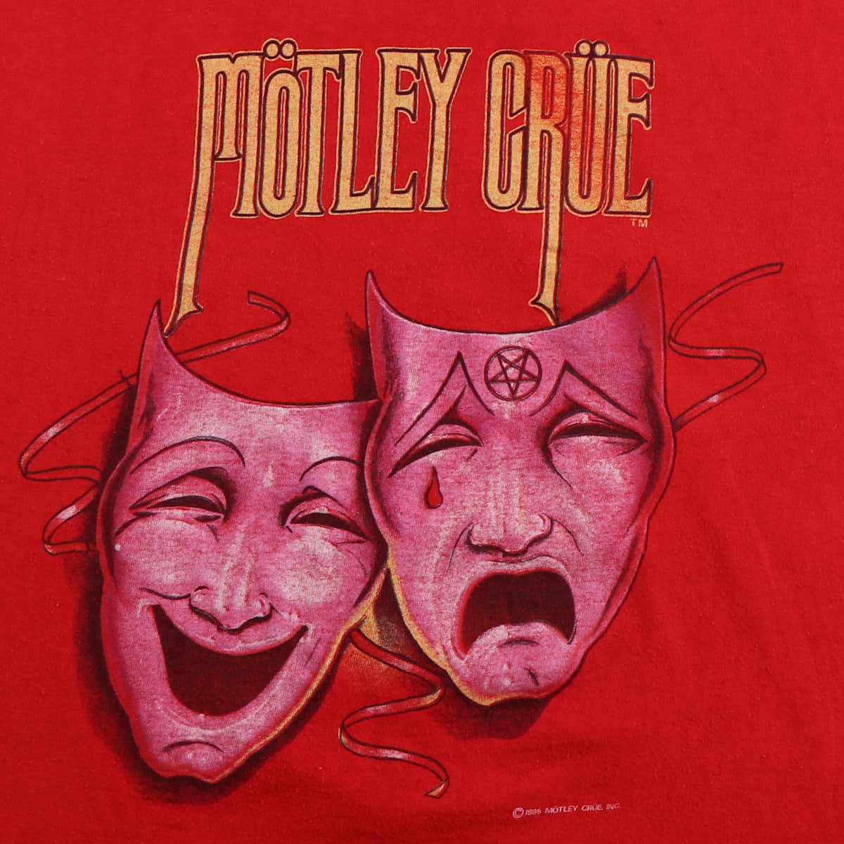 1985 Motley Crue Theatre Of Pain World Tour Shirt