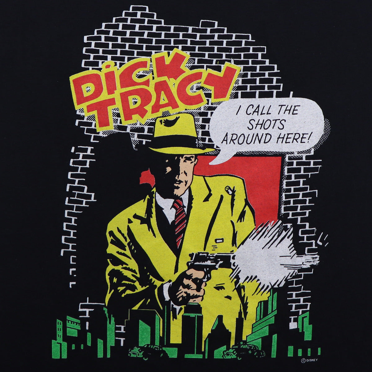 1990s Dick Tracy I Call The Shots Around Here Shirt