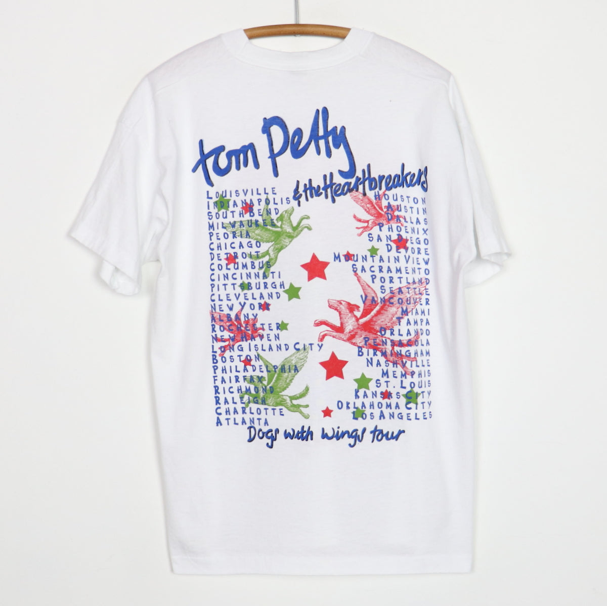 1995 Tom Petty Dogs With Wings Tour Shirt